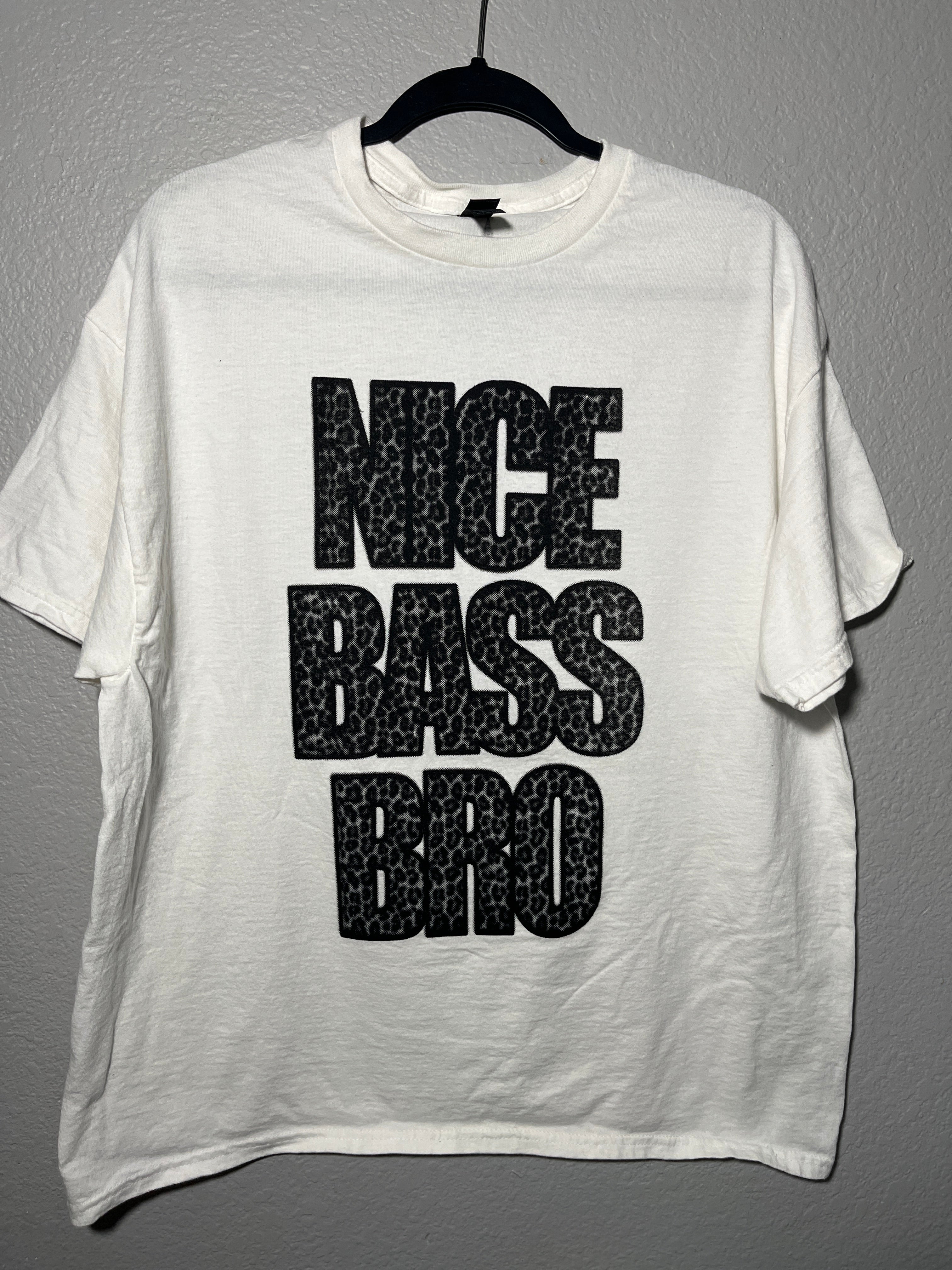 Snow Strippers Nice Bass Bro Tee White